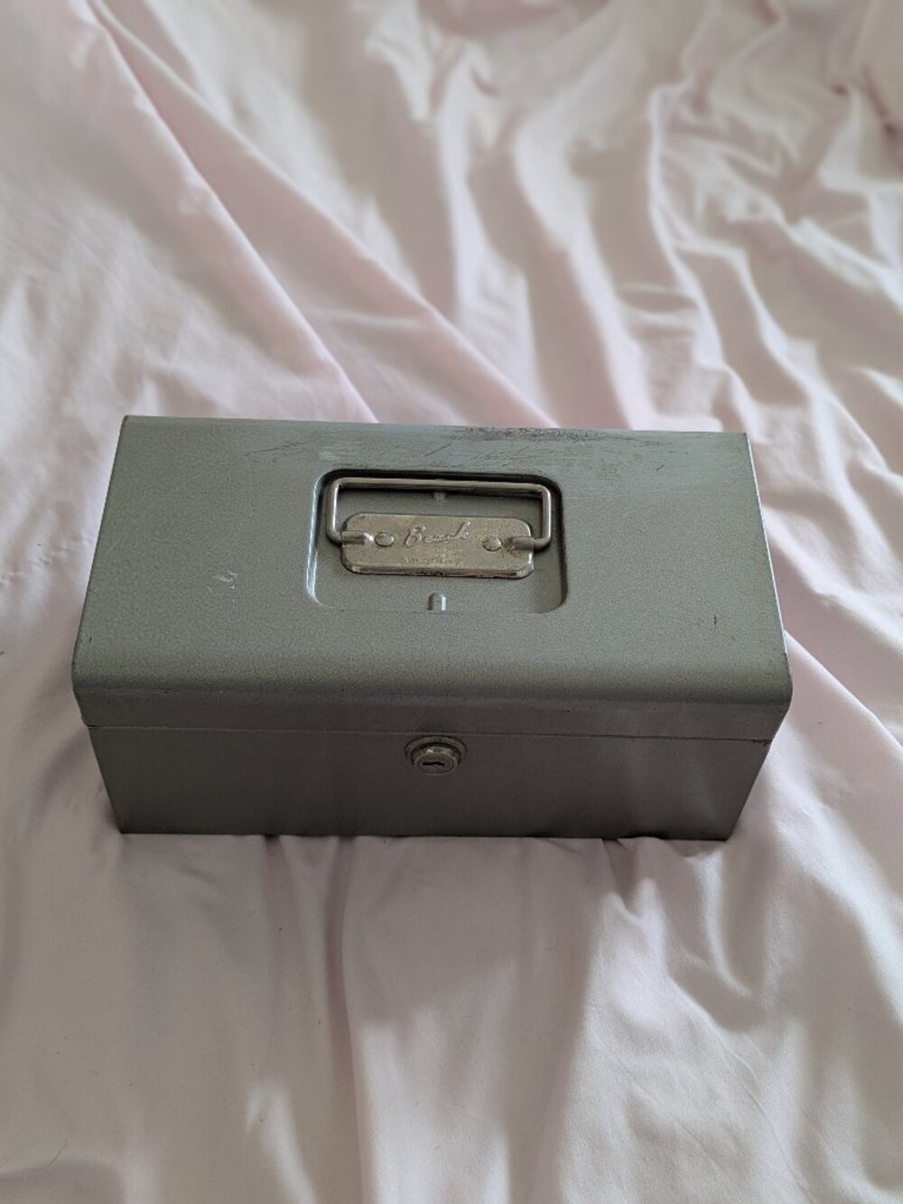 Vintage Beach Industries Steel Utility Storage Box - Gray